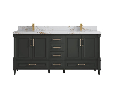 Aberdeen 72 in. W x 22 in. D Double Sink Bathroom Vanity - Willow Bath and Vanity