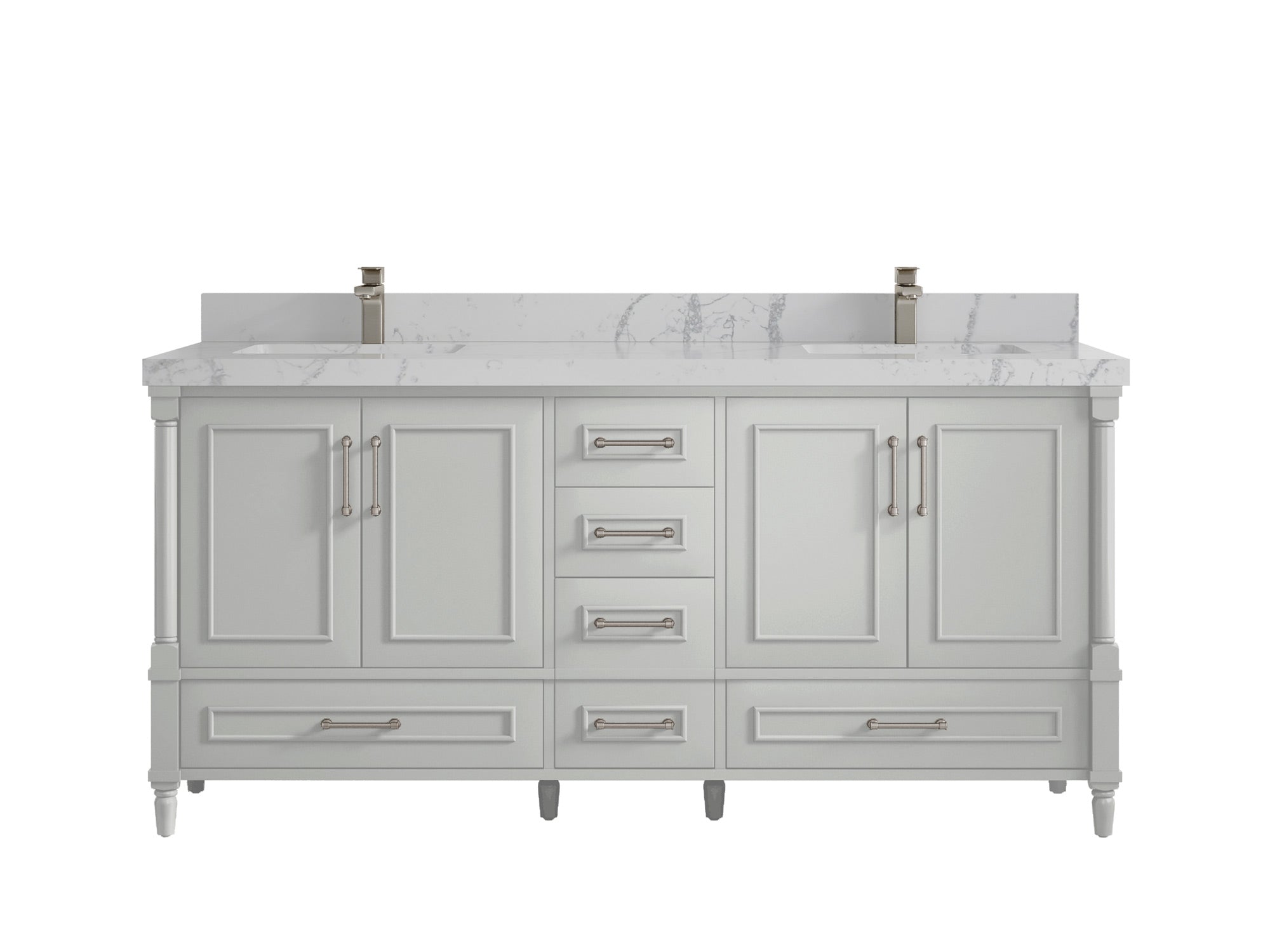 Aberdeen 72 in. W x 22 in. D Double Sink Bathroom Vanity - Willow Bath and Vanity