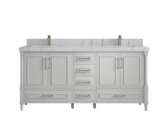 Aberdeen 72 in. W x 22 in. D Double Sink Bathroom Vanity - photo 41