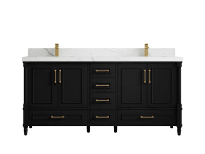 Aberdeen 72 in. W x 22 in. D Double Sink Bathroom Vanity - Willow Bath and Vanity