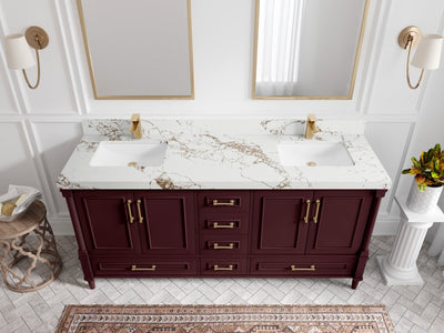 Aberdeen 72 in. W x 22 in. D Double Sink Bathroom Vanity - Willow Bath and Vanity