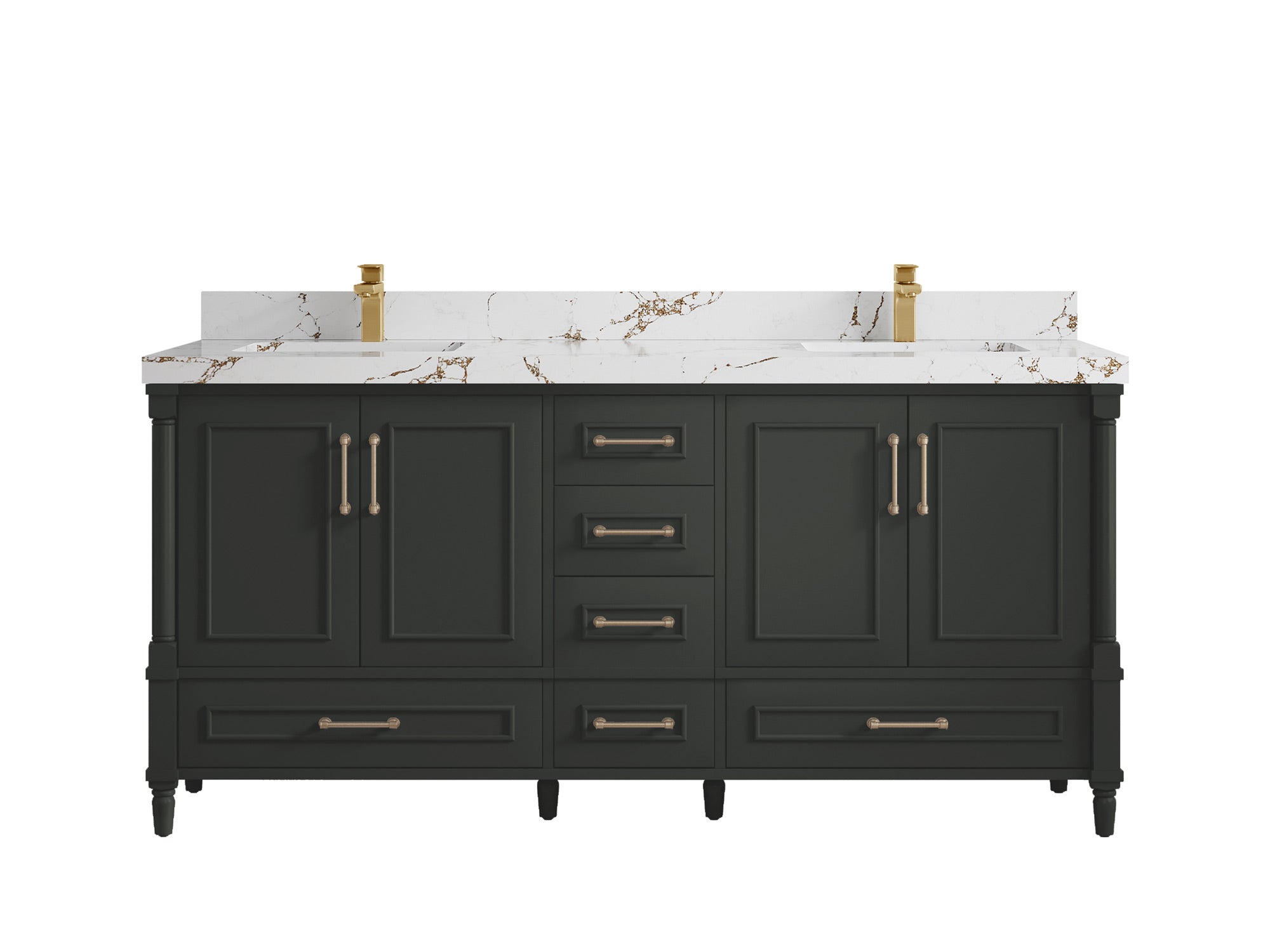Aberdeen 72 in. W x 22 in. D Double Sink Bathroom Vanity - Willow Bath and Vanity