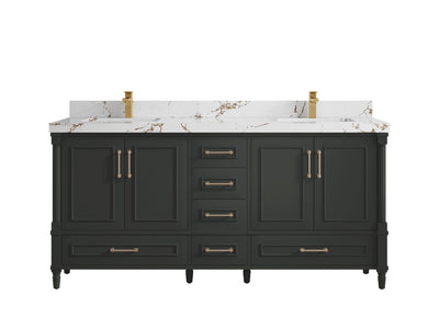 Aberdeen 72 in. W x 22 in. D Double Sink Bathroom Vanity - Willow Bath and Vanity