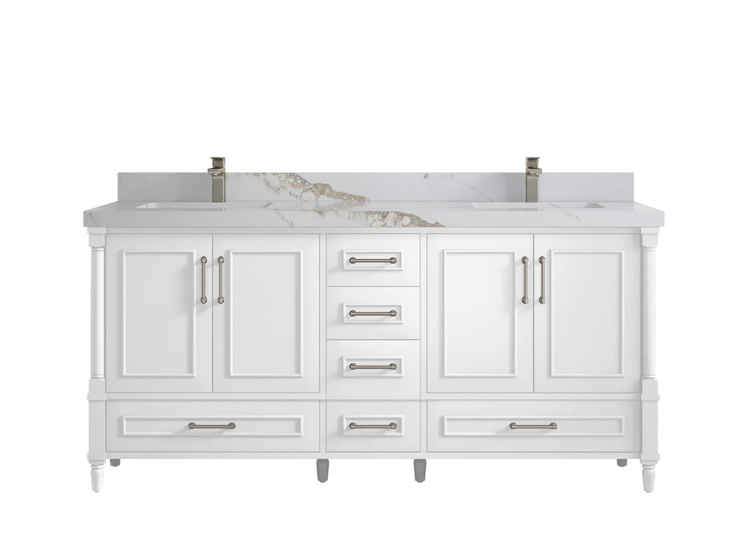 Aberdeen 72 in. W x 22 in. D Double Sink Bathroom Vanity - Willow Bath and Vanity