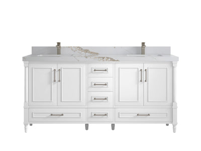 Aberdeen 72 in. W x 22 in. D Double Sink Bathroom Vanity - Willow Bath and Vanity