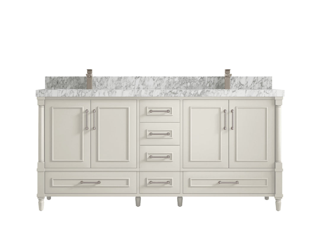 Aberdeen 72 in. W x 22 in. D Double Sink Bathroom Vanity - Willow Bath and Vanity