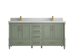 Aberdeen 72 in. W x 22 in. D Double Sink Bathroom Vanity - photo 1