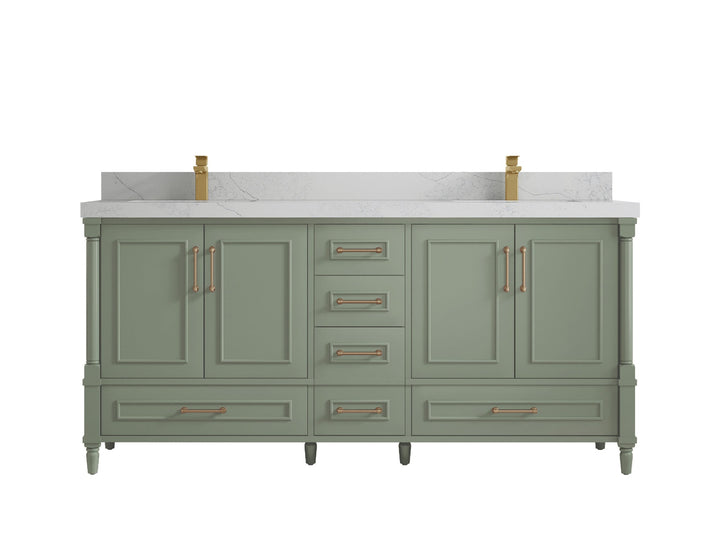Aberdeen 72 in. W x 22 in. D Double Sink Bathroom Vanity - photo 1