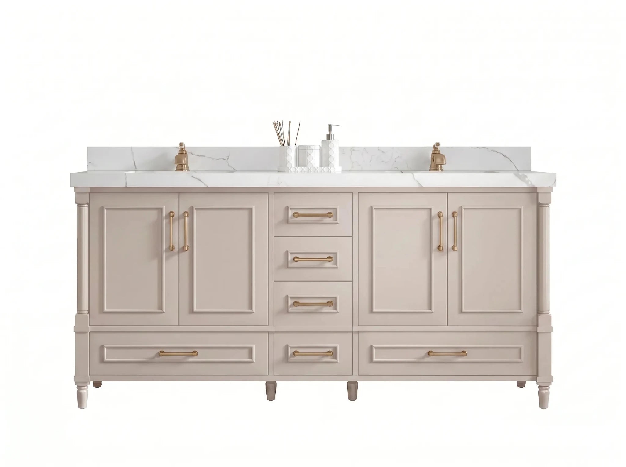 Aberdeen 72 in. W x 22 in. D Double Sink Bathroom Vanity - Willow Bath and Vanity