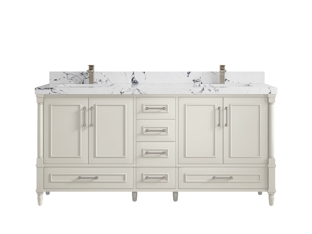 Aberdeen 72 in. W x 22 in. D Double Sink Bathroom Vanity - Willow Bath and Vanity