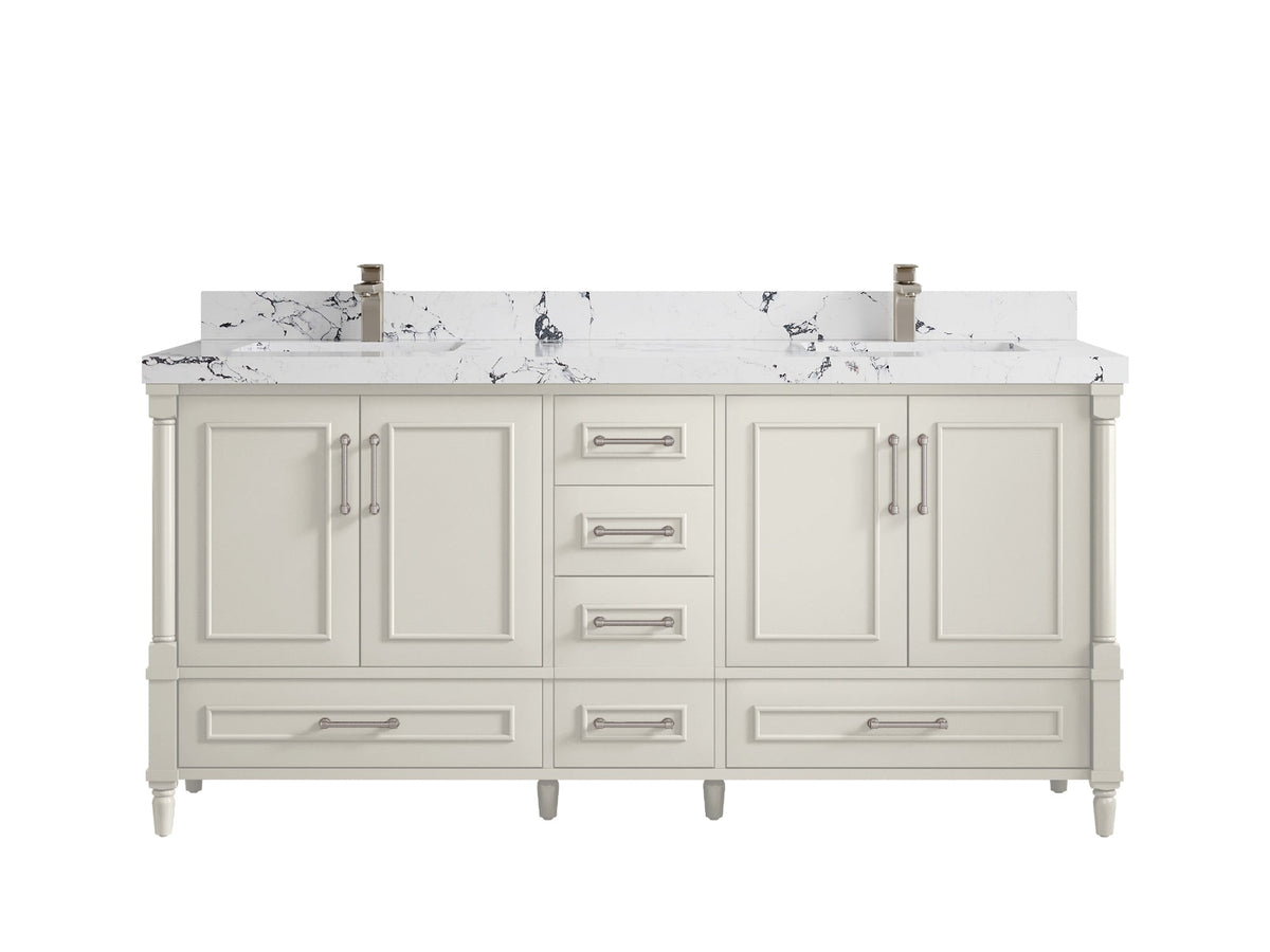 Aberdeen 72 in. W x 22 in. D Double Sink Bathroom Vanity - Willow Bath and Vanity