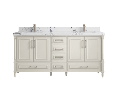 Aberdeen 72 in. W x 22 in. D Double Sink Bathroom Vanity - Willow Bath and Vanity
