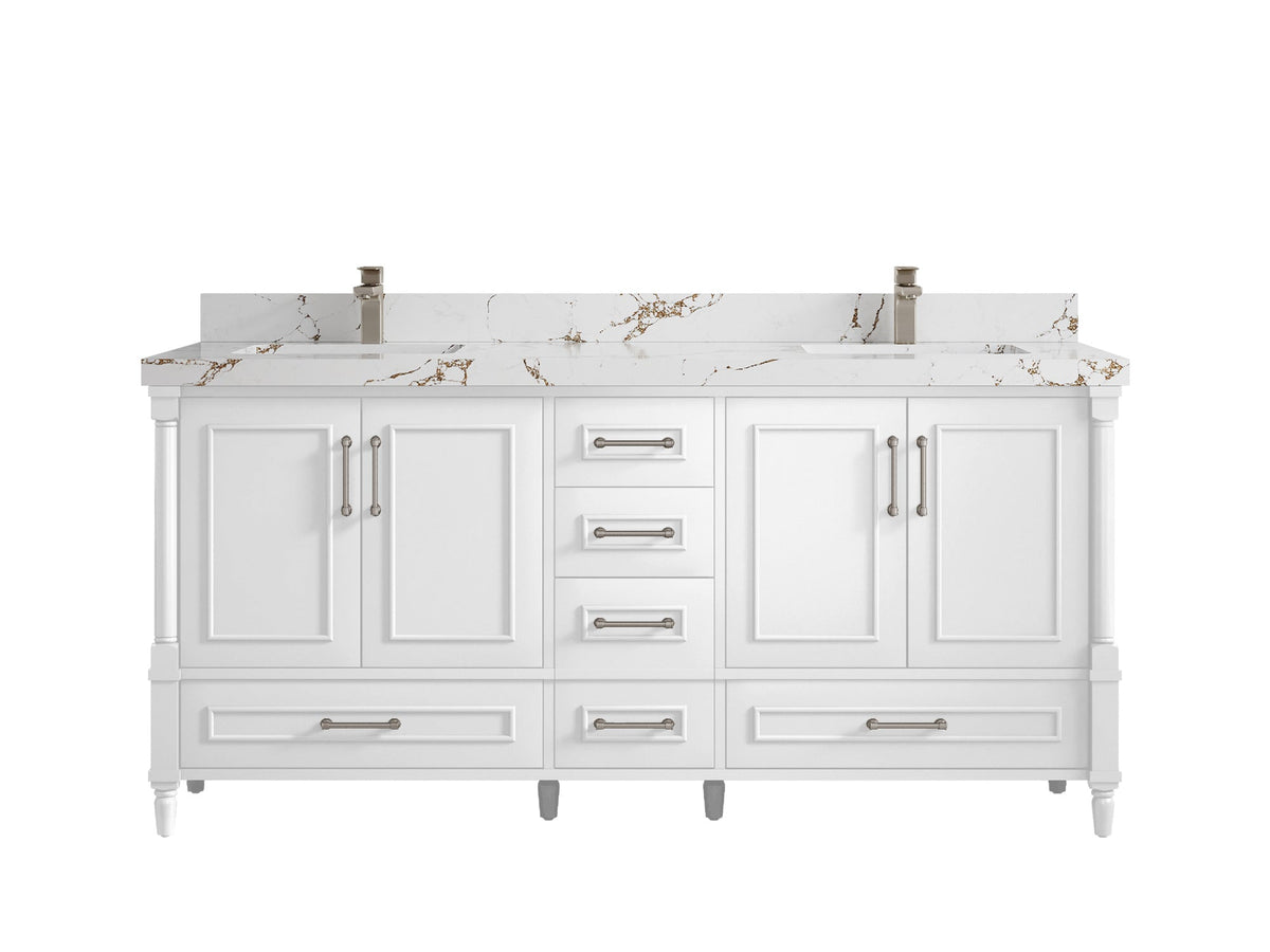 Aberdeen 72 in. W x 22 in. D Double Sink Bathroom Vanity - Willow Bath and Vanity