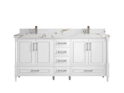 Aberdeen 72 in. W x 22 in. D Double Sink Bathroom Vanity - Willow Bath and Vanity