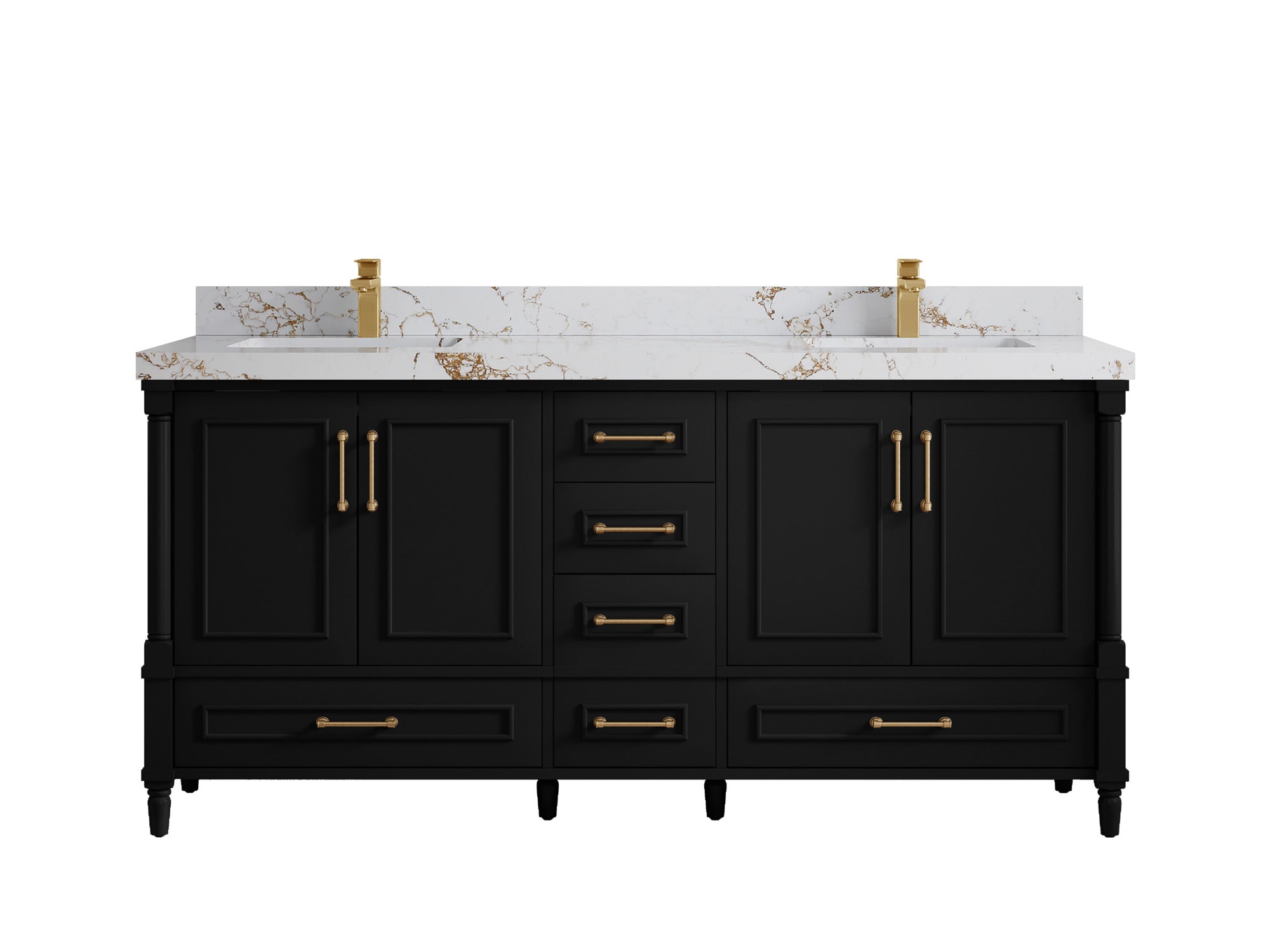 Aberdeen 72 in. W x 22 in. D Double Sink Bathroom Vanity - Willow Bath and Vanity