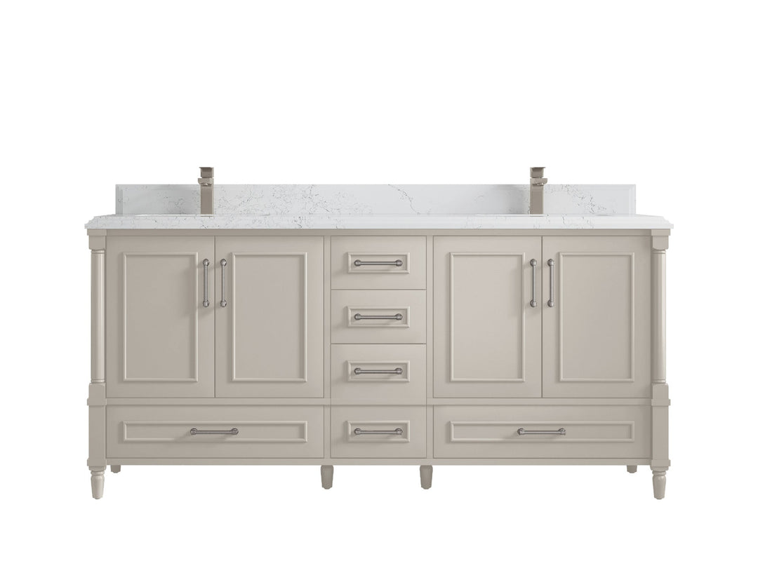 Aberdeen 72 in. W x 22 in. D Double Sink Bathroom Vanity - Willow Bath and Vanity