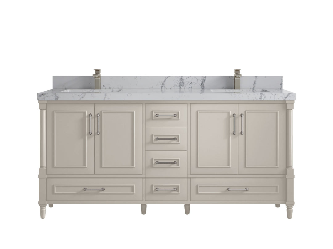 Aberdeen 72 in. W x 22 in. D Double Sink Bathroom Vanity - Willow Bath and Vanity