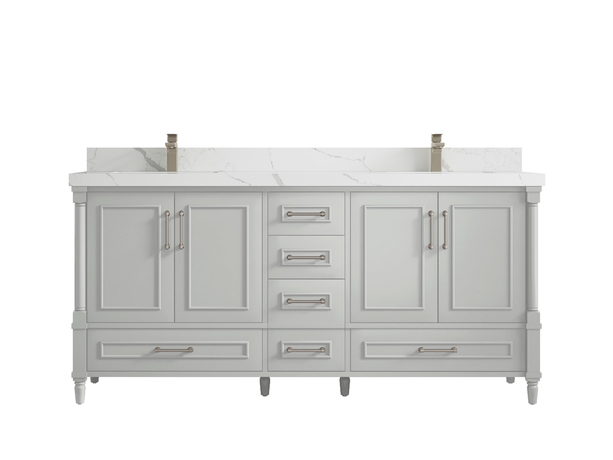 Aberdeen 72 in. W x 22 in. D Double Sink Bathroom Vanity - Willow Bath and Vanity