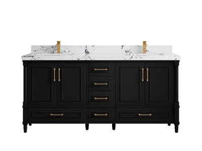Aberdeen 72 in. W x 22 in. D Double Sink Bathroom Vanity - Willow Bath and Vanity