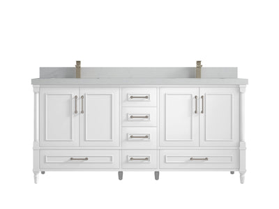 Aberdeen 72 in. W x 22 in. D Double Sink Bathroom Vanity - Willow Bath and Vanity