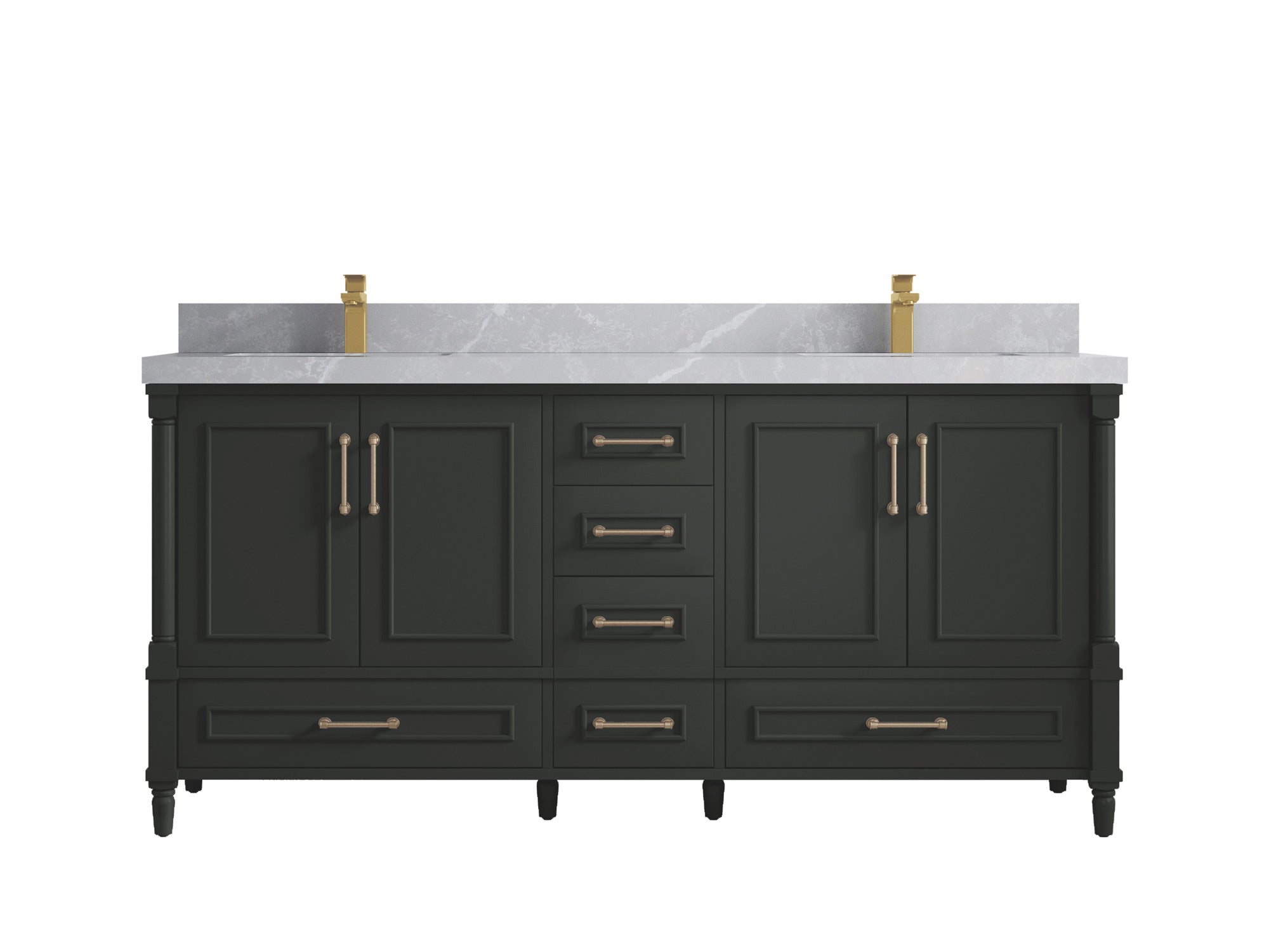 Aberdeen 72 in. W x 22 in. D Double Sink Bathroom Vanity - Willow Bath and Vanity