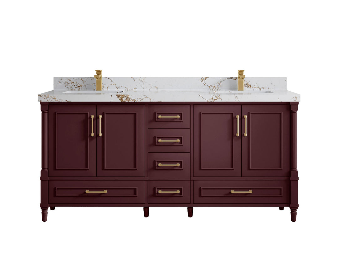 Aberdeen 72 in. W x 22 in. D Double Sink Bathroom Vanity - Willow Bath and Vanity