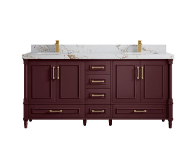 Aberdeen 72 in. W x 22 in. D Double Sink Bathroom Vanity - Willow Bath and Vanity