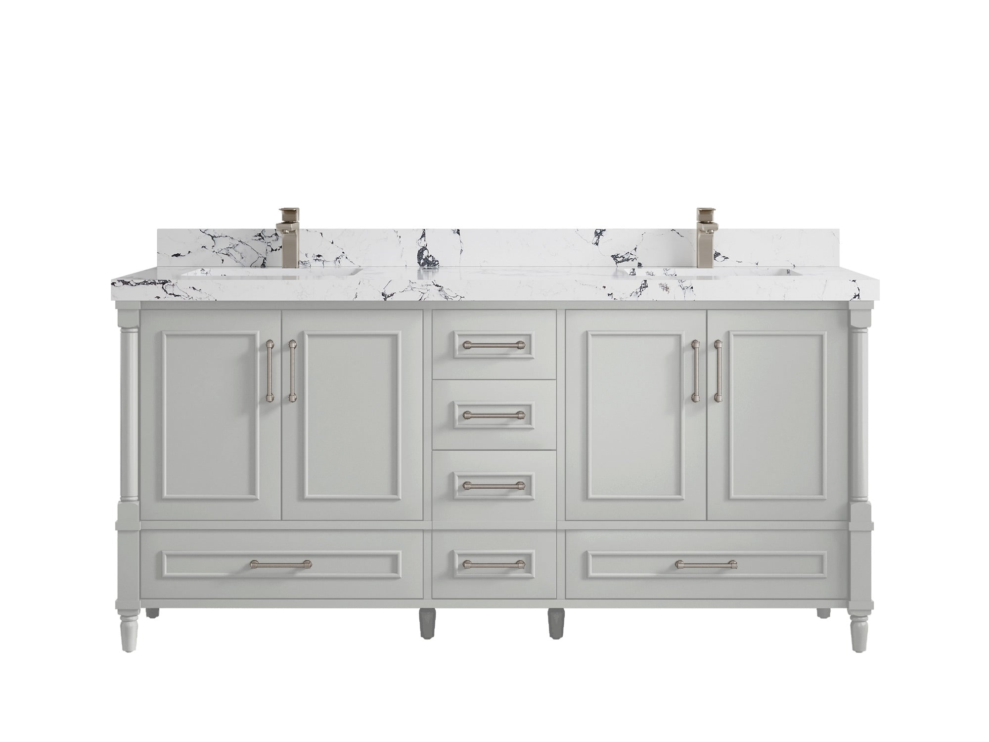 Aberdeen 72 in. W x 22 in. D Double Sink Bathroom Vanity - Willow Bath and Vanity