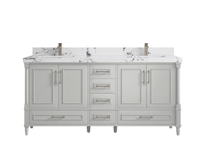 Aberdeen 72 in. W x 22 in. D Double Sink Bathroom Vanity - Willow Bath and Vanity