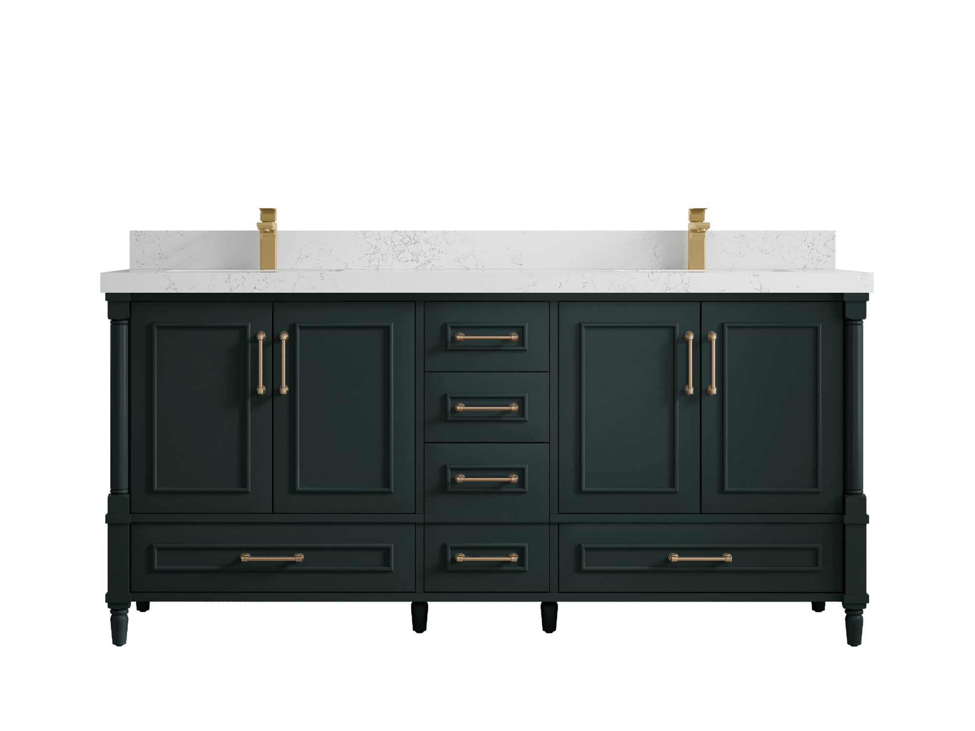 Aberdeen 72 in. W x 22 in. D Double Sink Bathroom Vanity - Willow Bath and Vanity