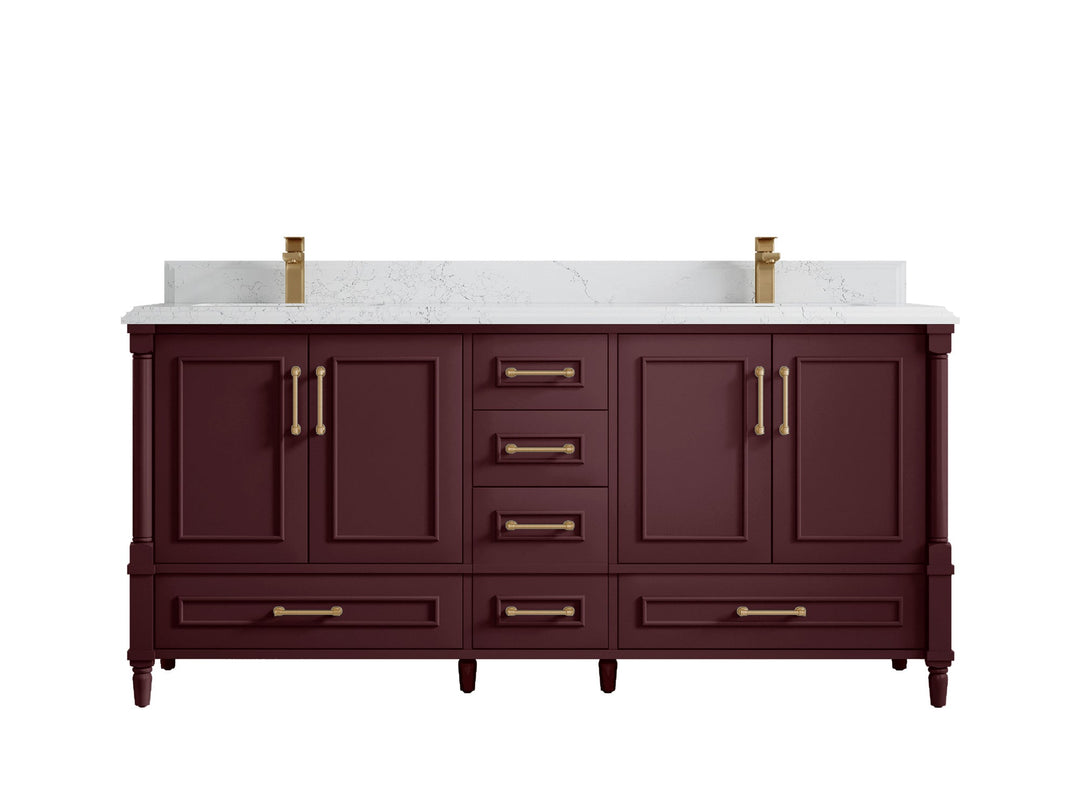 Aberdeen 72 in. W x 22 in. D Double Sink Bathroom Vanity - Willow Bath and Vanity