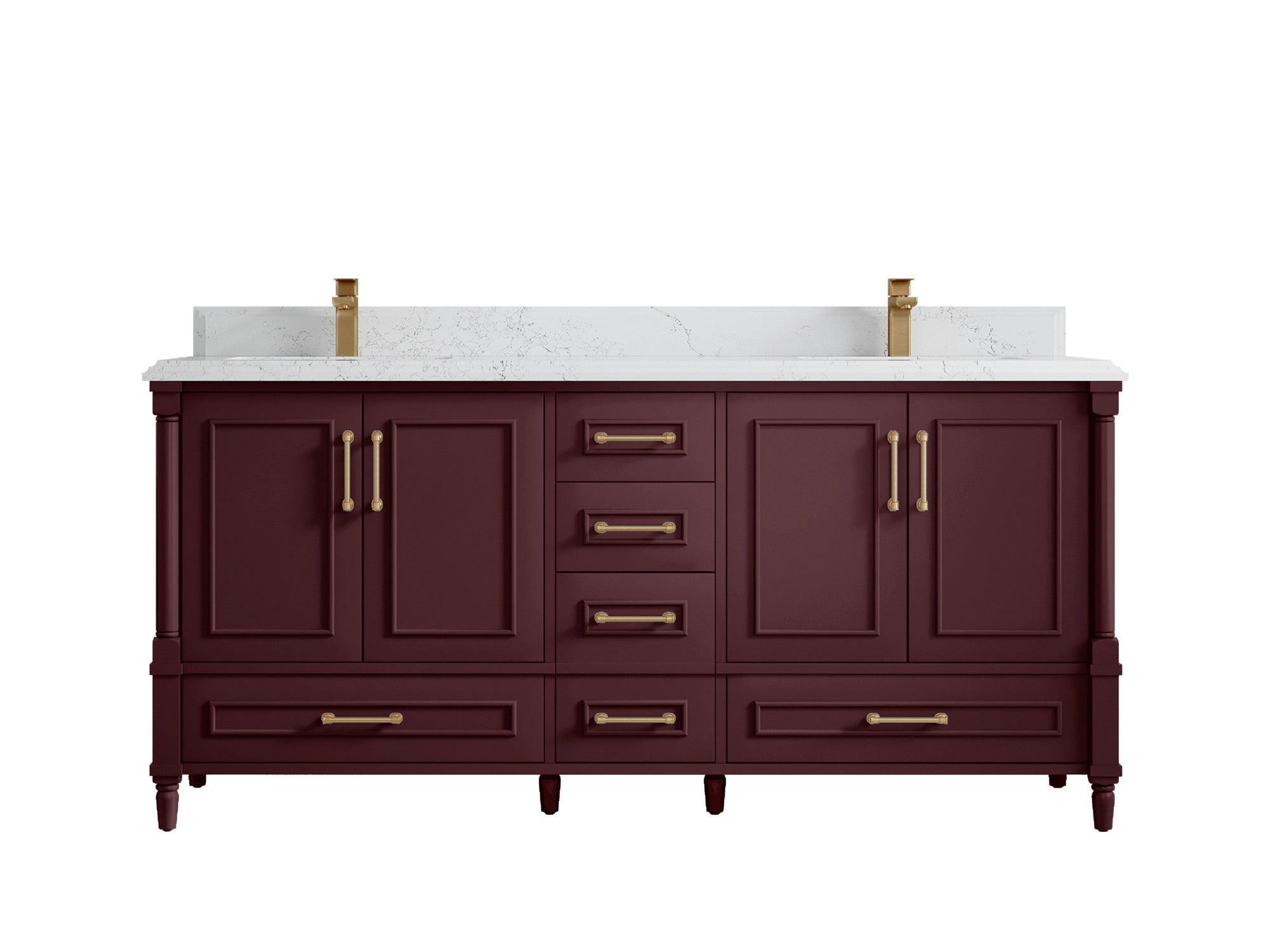 Aberdeen 72 in. W x 22 in. D Double Sink Bathroom Vanity - Willow Bath and Vanity