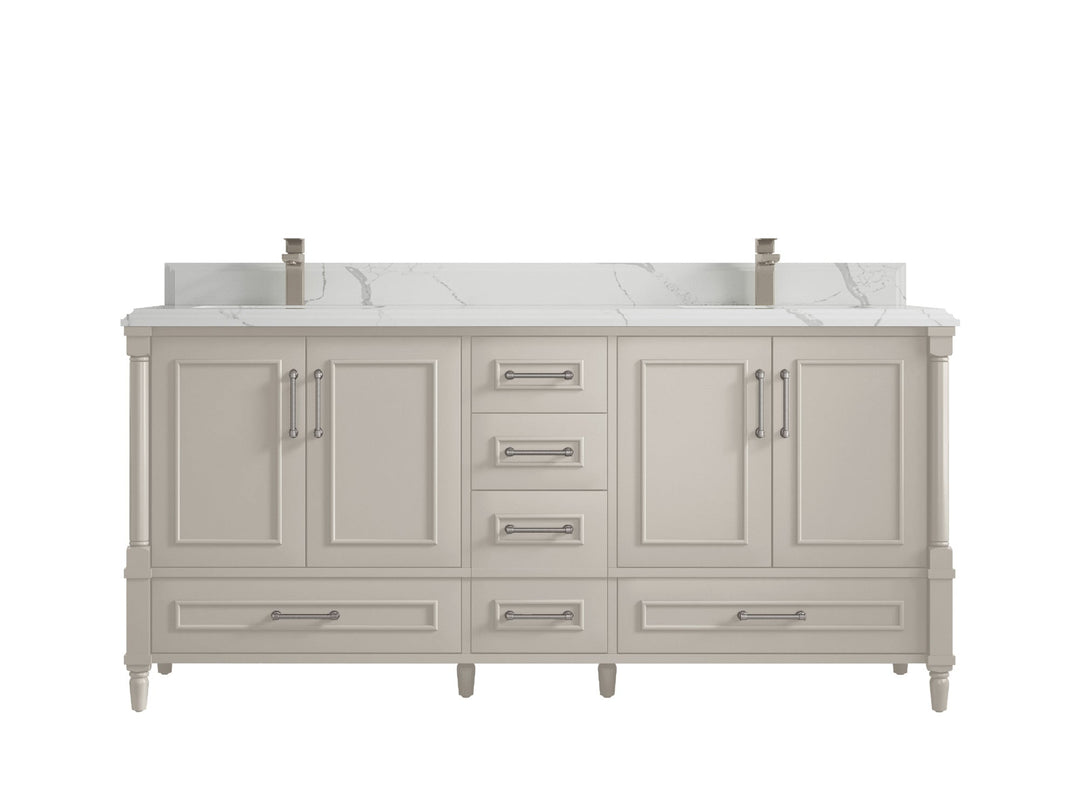 Aberdeen 72 in. W x 22 in. D Double Sink Bathroom Vanity - Willow Bath and Vanity