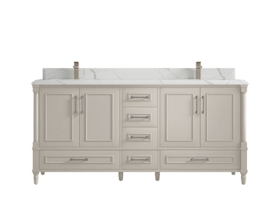 Aberdeen 72 in. W x 22 in. D Double Sink Bathroom Vanity - Willow Bath and Vanity