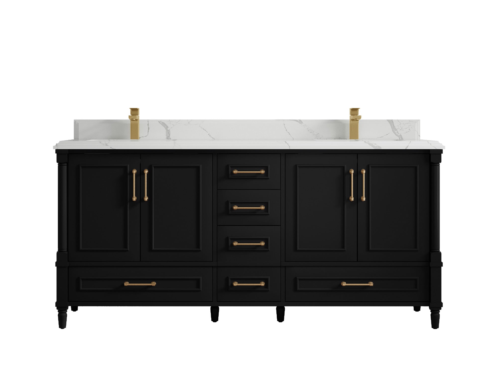 Aberdeen 72 in. W x 22 in. D Double Sink Bathroom Vanity - Willow Bath and Vanity