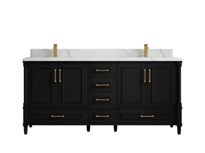 Aberdeen 72 in. W x 22 in. D Double Sink Bathroom Vanity - Willow Bath and Vanity
