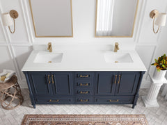 Aberdeen 72 in. W x 22 in. D Double Sink Bathroom Vanity - photo 25