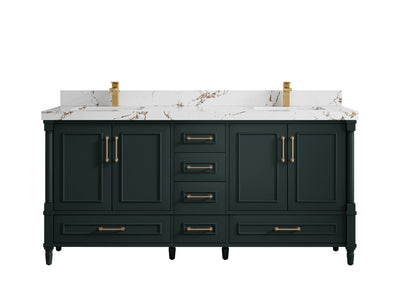 Aberdeen 72 in. W x 22 in. D Double Sink Bathroom Vanity - Willow Bath and Vanity