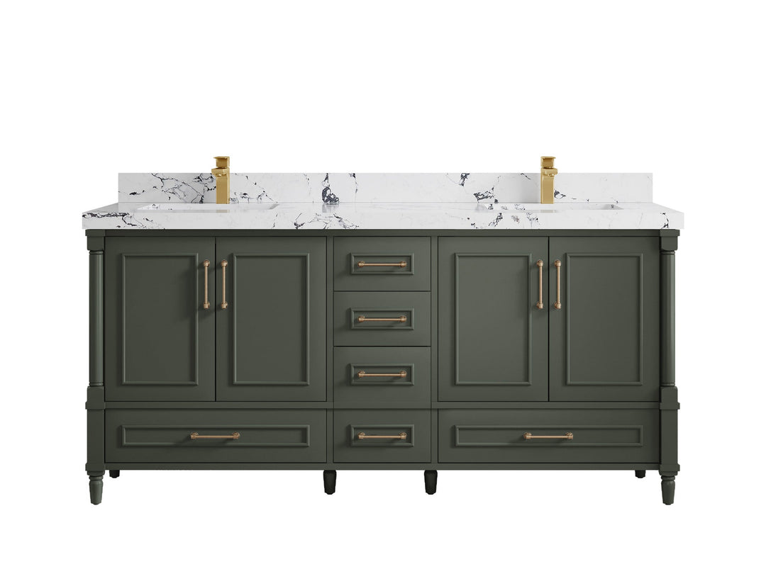 Aberdeen 72 in. W x 22 in. D Double Sink Bathroom Vanity - Willow Bath and Vanity