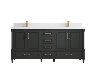 Aberdeen 72 in. W x 22 in. D Double Sink Bathroom Vanity - Willow Bath and Vanity