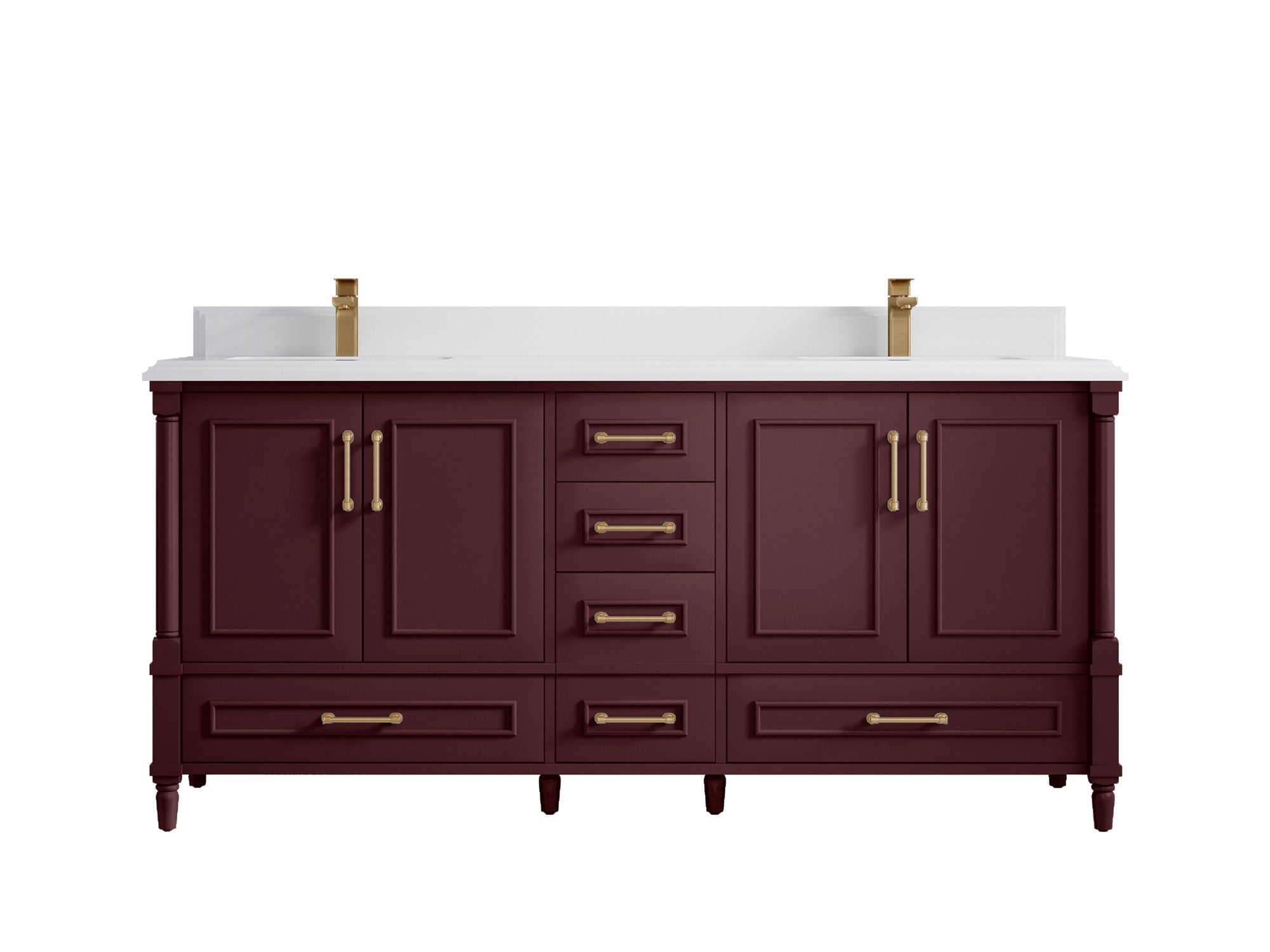 Aberdeen 72 in. W x 22 in. D Double Sink Bathroom Vanity - Willow Bath and Vanity