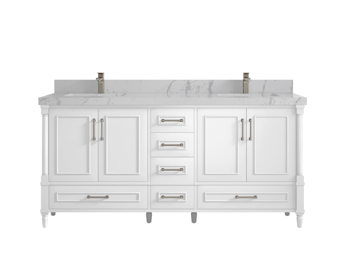 Aberdeen 72 in. W x 22 in. D Double Sink Bathroom Vanity - Willow Bath and Vanity