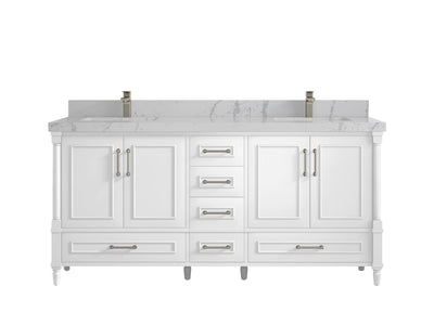 Aberdeen 72 in. W x 22 in. D Double Sink Bathroom Vanity - Willow Bath and Vanity