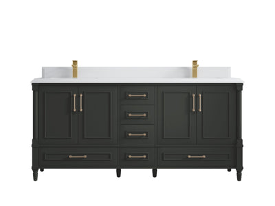 Aberdeen 72 in. W x 22 in. D Double Sink Bathroom Vanity - Willow Bath and Vanity