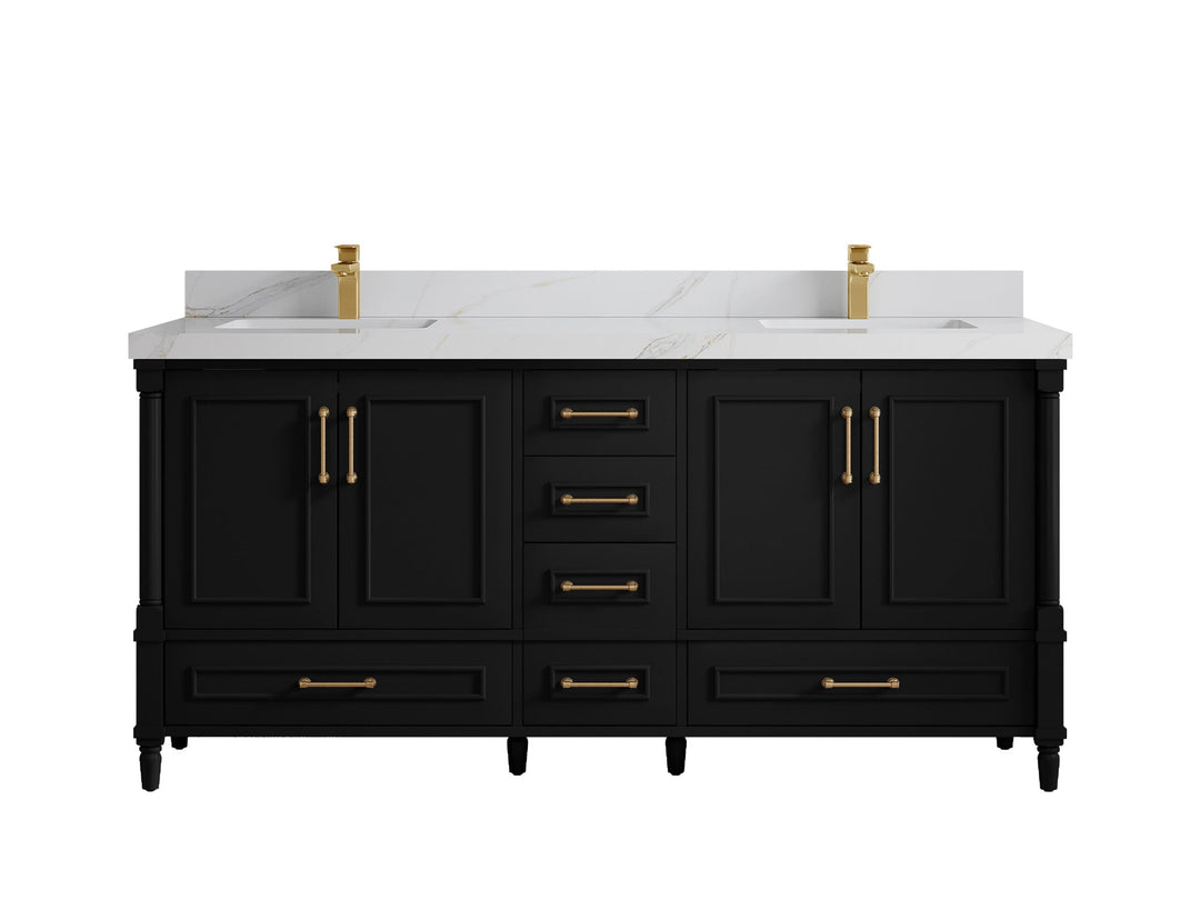 Aberdeen 72 in. W x 22 in. D Double Sink Bathroom Vanity - Willow Bath and Vanity