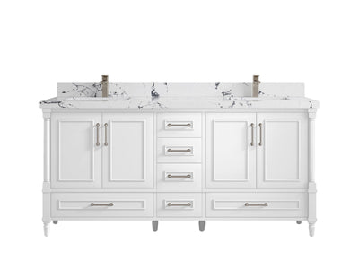Aberdeen 72 in. W x 22 in. D Double Sink Bathroom Vanity - Willow Bath and Vanity