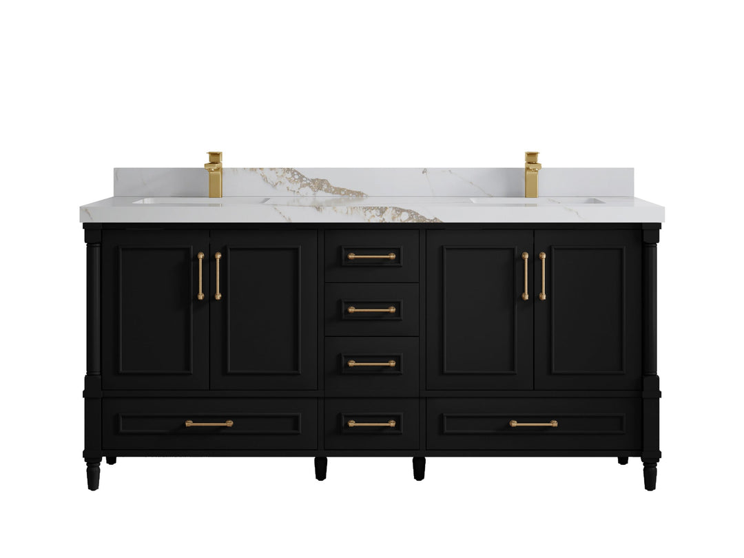 Aberdeen 72 in. W x 22 in. D Double Sink Bathroom Vanity - Willow Bath and Vanity