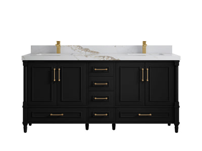 Aberdeen 72 in. W x 22 in. D Double Sink Bathroom Vanity - Willow Bath and Vanity
