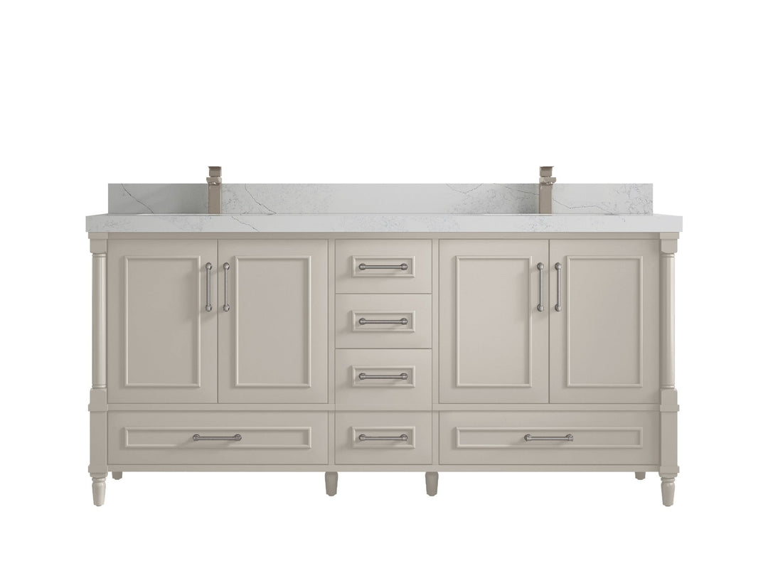 Aberdeen 72 in. W x 22 in. D Double Sink Bathroom Vanity - Willow Bath and Vanity