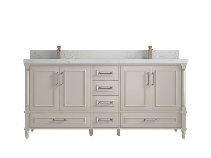 Aberdeen 72 in. W x 22 in. D Double Sink Bathroom Vanity - photo 1